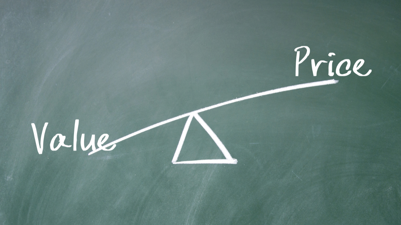 value and price concept