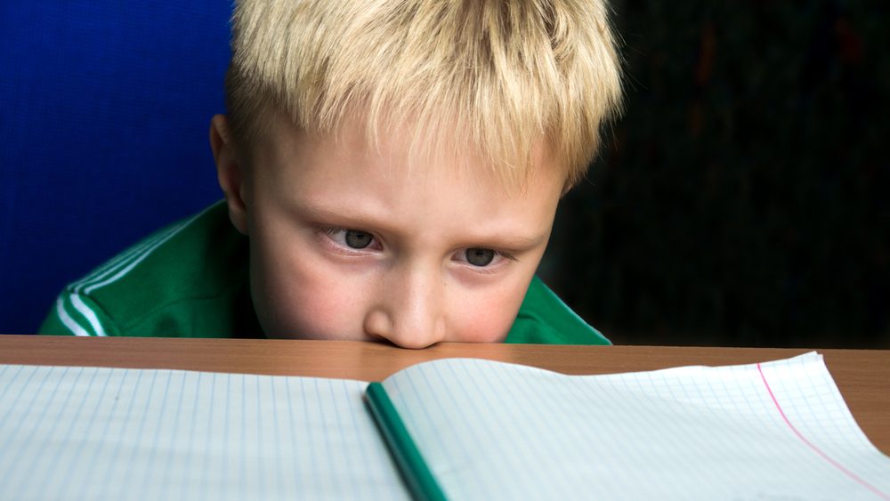 Tired,Boring,Boy,Don't,Want,To,Do,His,Difficult,School