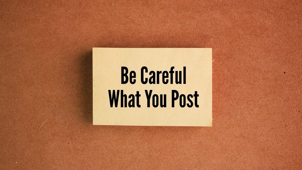 Paper,With,The,Words,Be,Careful,What,You,Post.,Social