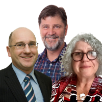 Prof Genie Pedagogos, Prof Richard MacIsaac & A/Prof Ralph Audehm