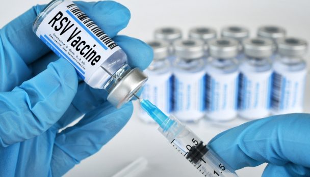 Medical,Personnel,Filling,A,Syringe,Needle,With,Rsv,Vaccine,From