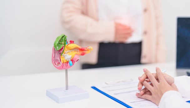 Elderly,Patient,Consultation,With,Doctor,For,Pancreas,,Gallbladder,,Bile,Duct,