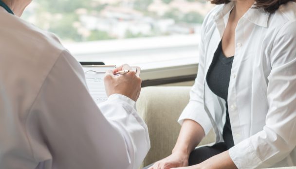 Breast,Cancer,Awareness,Healthcare,Concept,With,Female,Patient,Having,Consultation